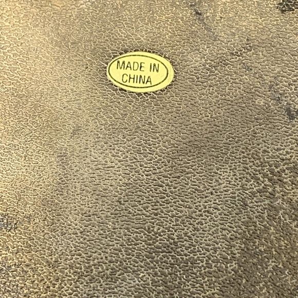 Vtg Metal Silver Toned Heart Trinket Box Blue Lining Jewely Box Gold Tone Bow - Picture 7 of 16